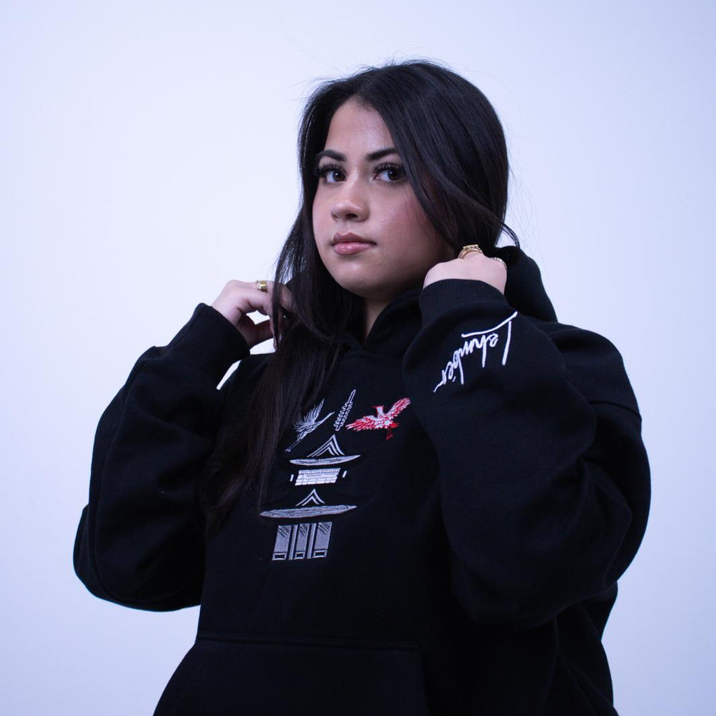 Pagoda DARK | Premium Black Unisex Hoodie